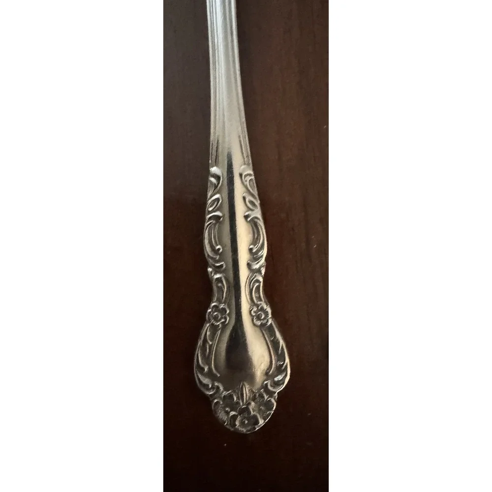 EKCO Eterna made in Japan, Set of 3 Spoon, stainless steel, floral handle